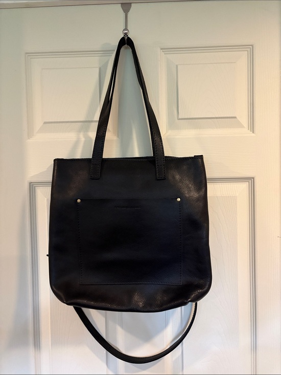 Portland Leather Handbags - Portland Leather Goods Classic Black Leather Tote Bag